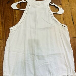 Anthropologie White Sleeveless Tank Top